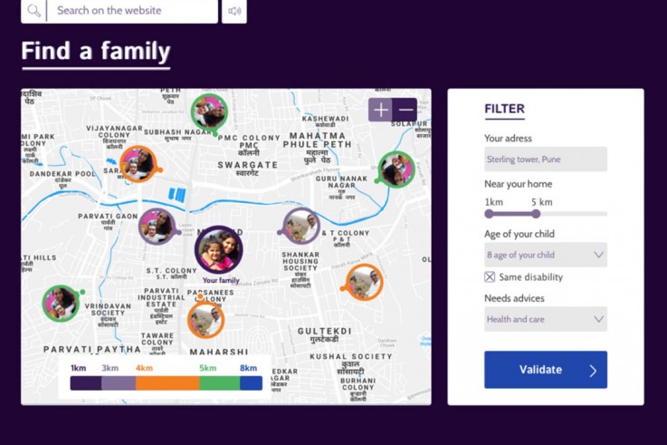 Cet outil interactif permet aux familles de se rencontrer