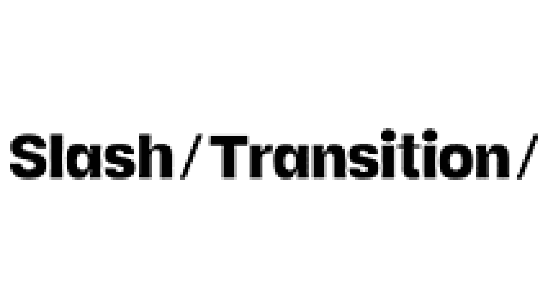slash transition logo