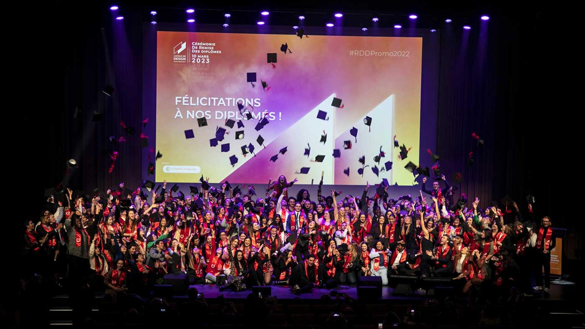 Cérémonie de remise des diplômes de la promotion 2022 à La Cité des Congrès de Nantes