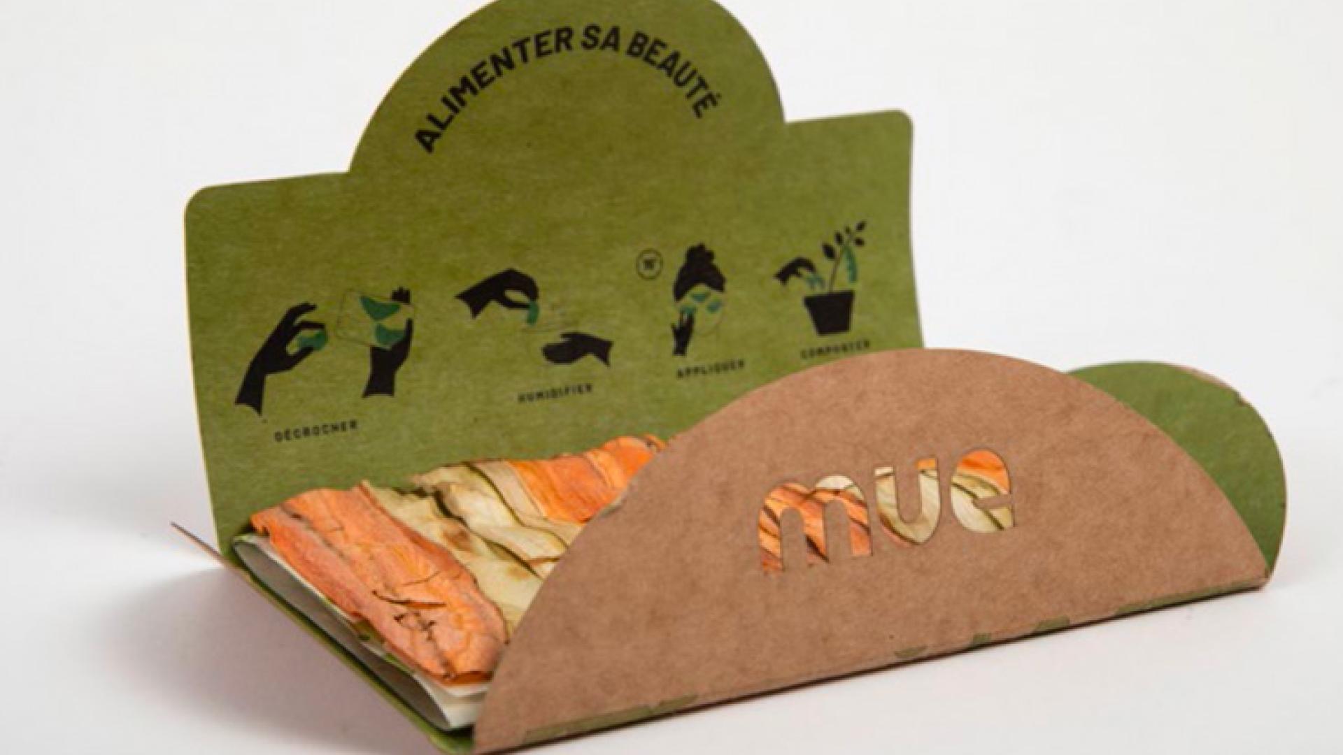 Vegetable beauty patch, edible and compostable, made from dehydrated vegetable bio-waste