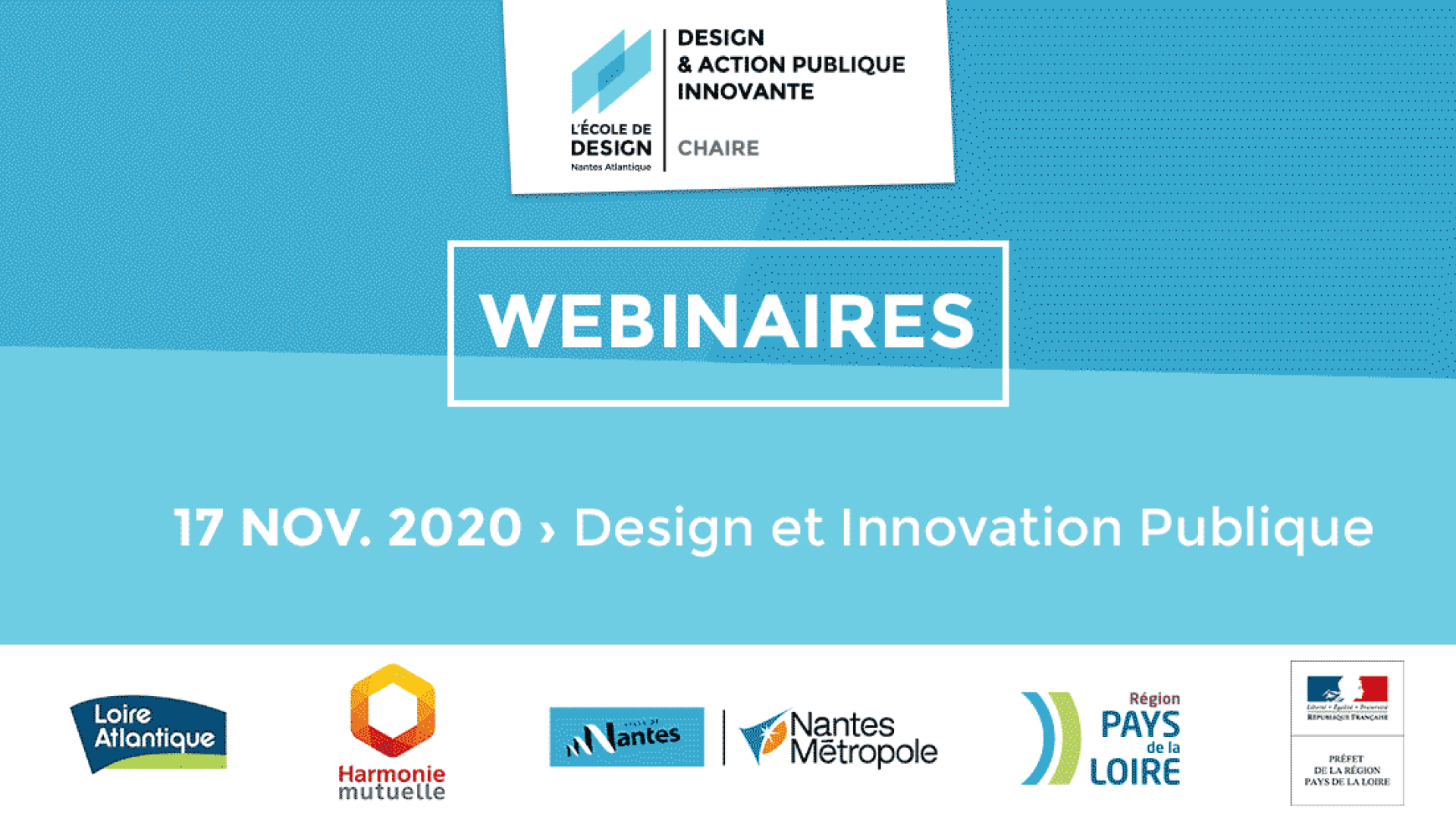 Webinaire 17 novembre Chaire Design & Action publique innovante