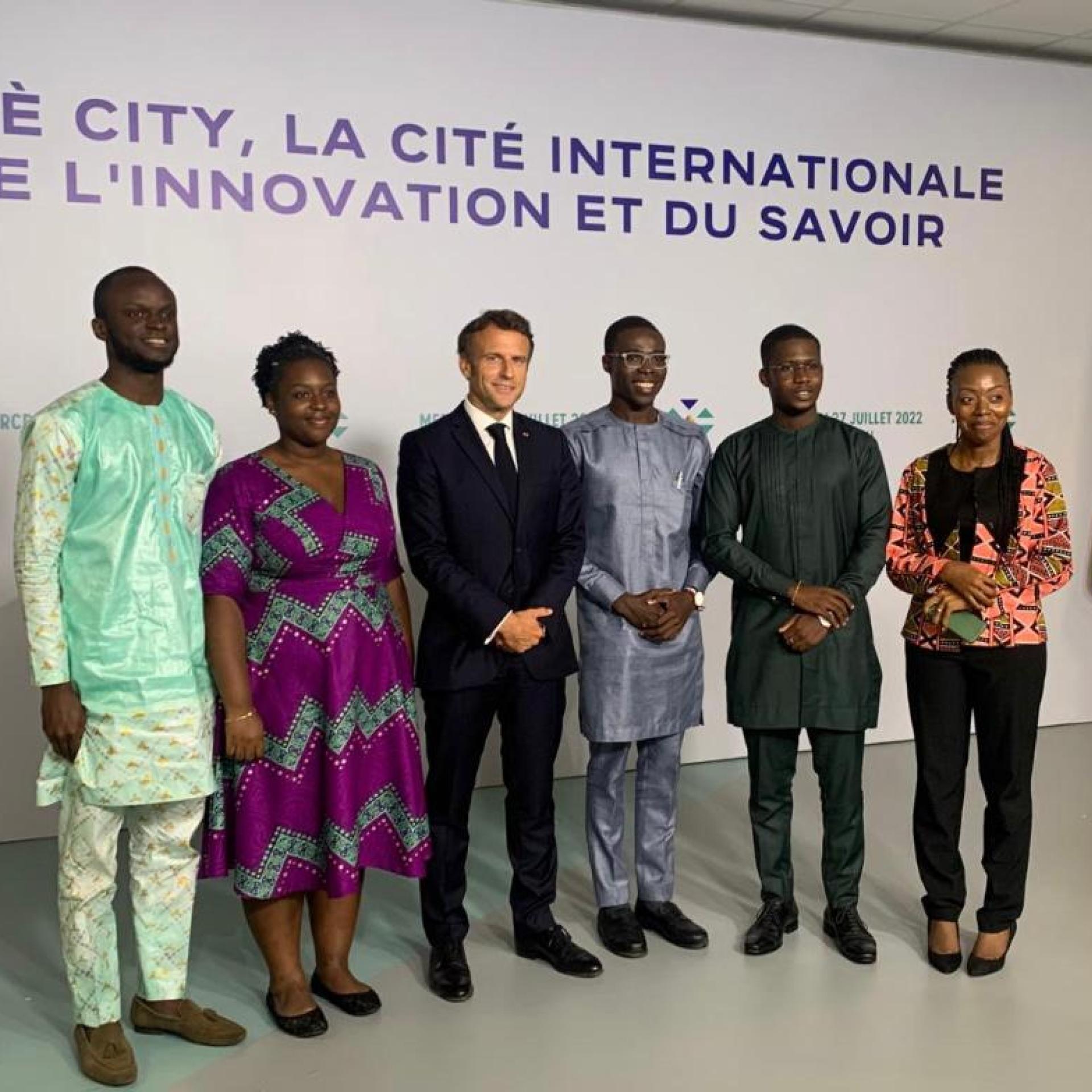 Emmanuel Macron's visit to Cotonou in Benin