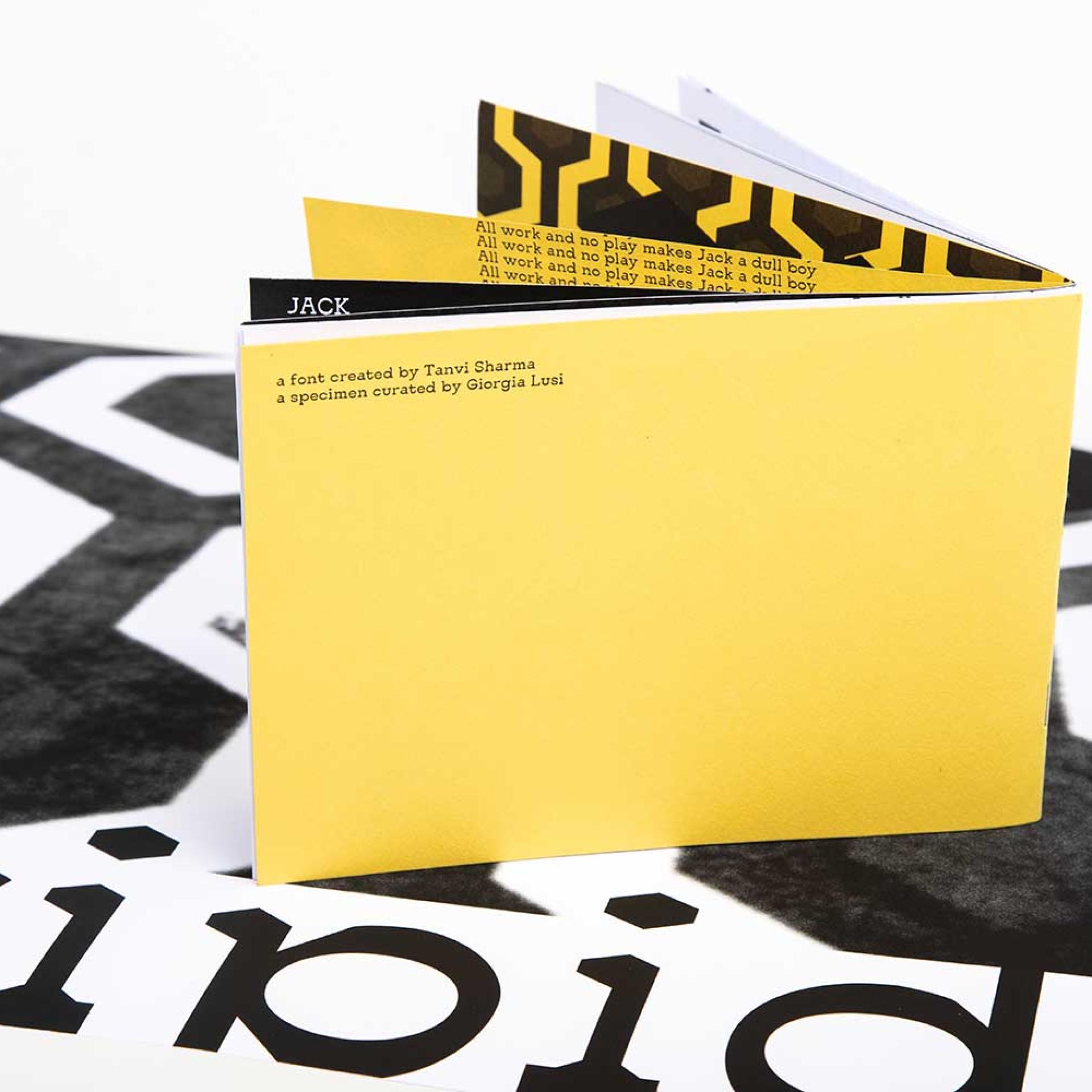projet specimen typographique design graphique