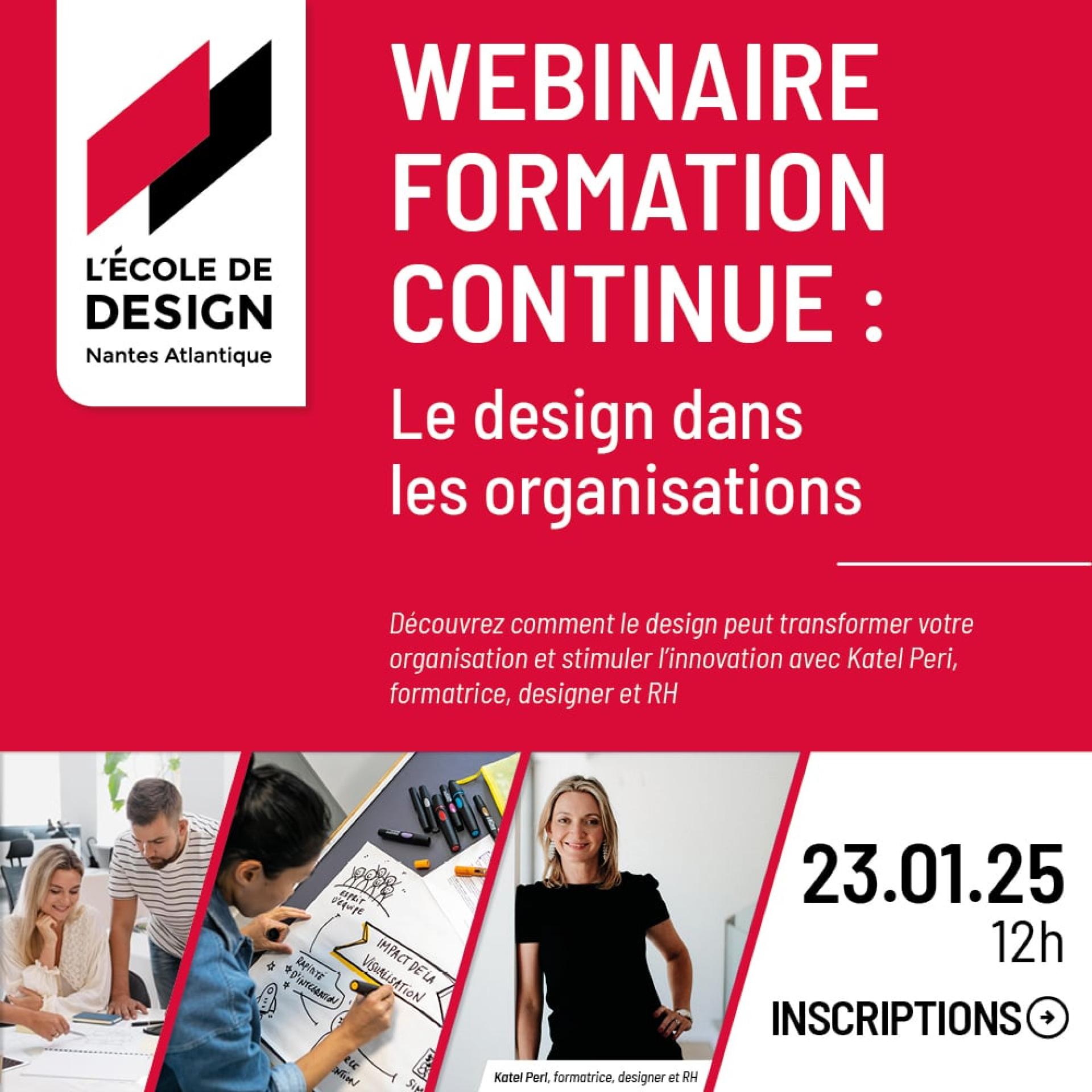 Webinaire formation continue design dans les organisations