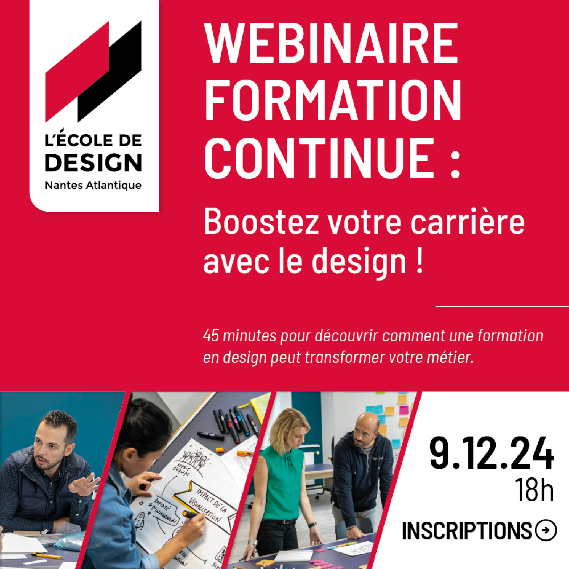 Webinaire formation continue design