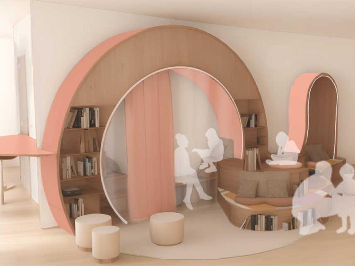architecture intérieure accueil périscolaire 
