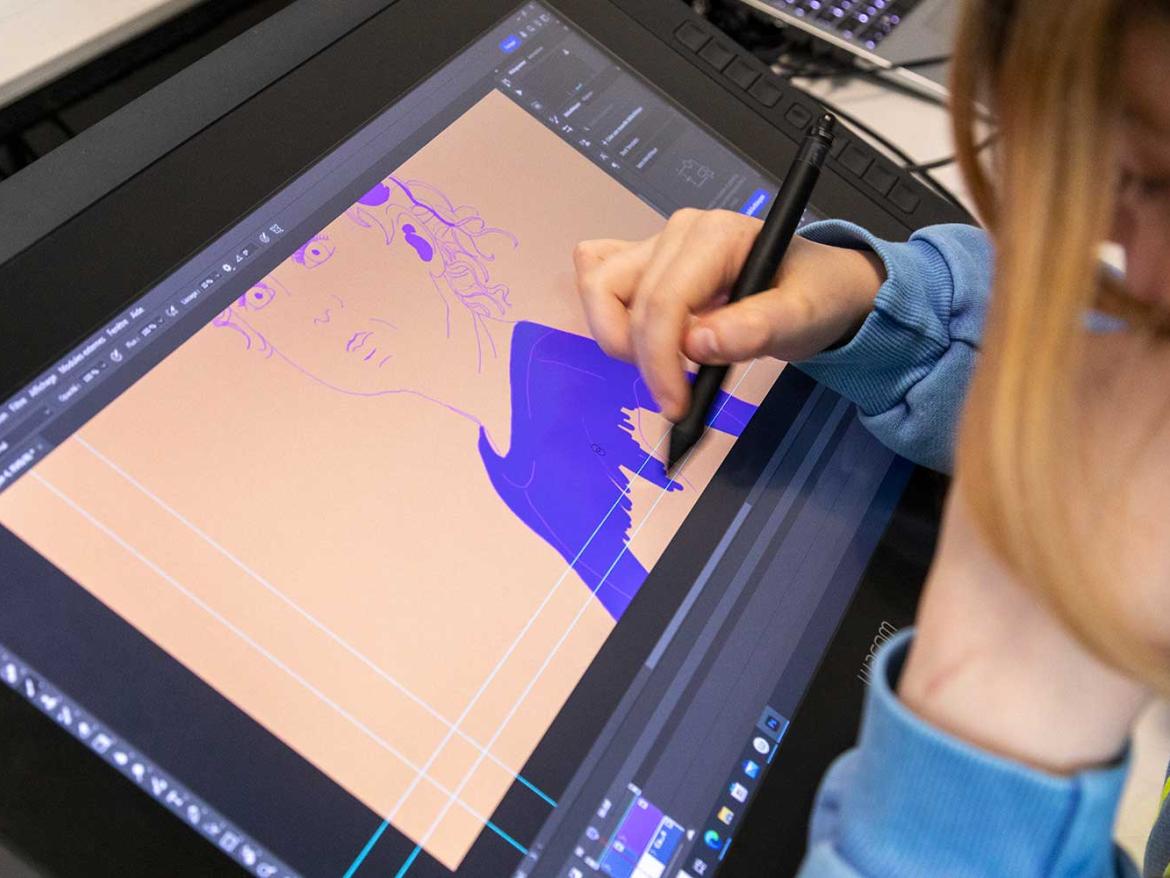Workshop dessin couleur numérique design graphique