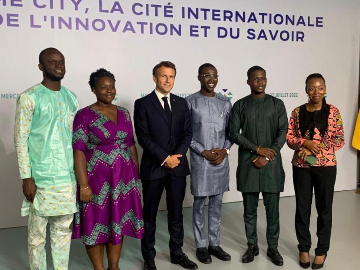 Emmanuel Macron's visit to Cotonou in Benin