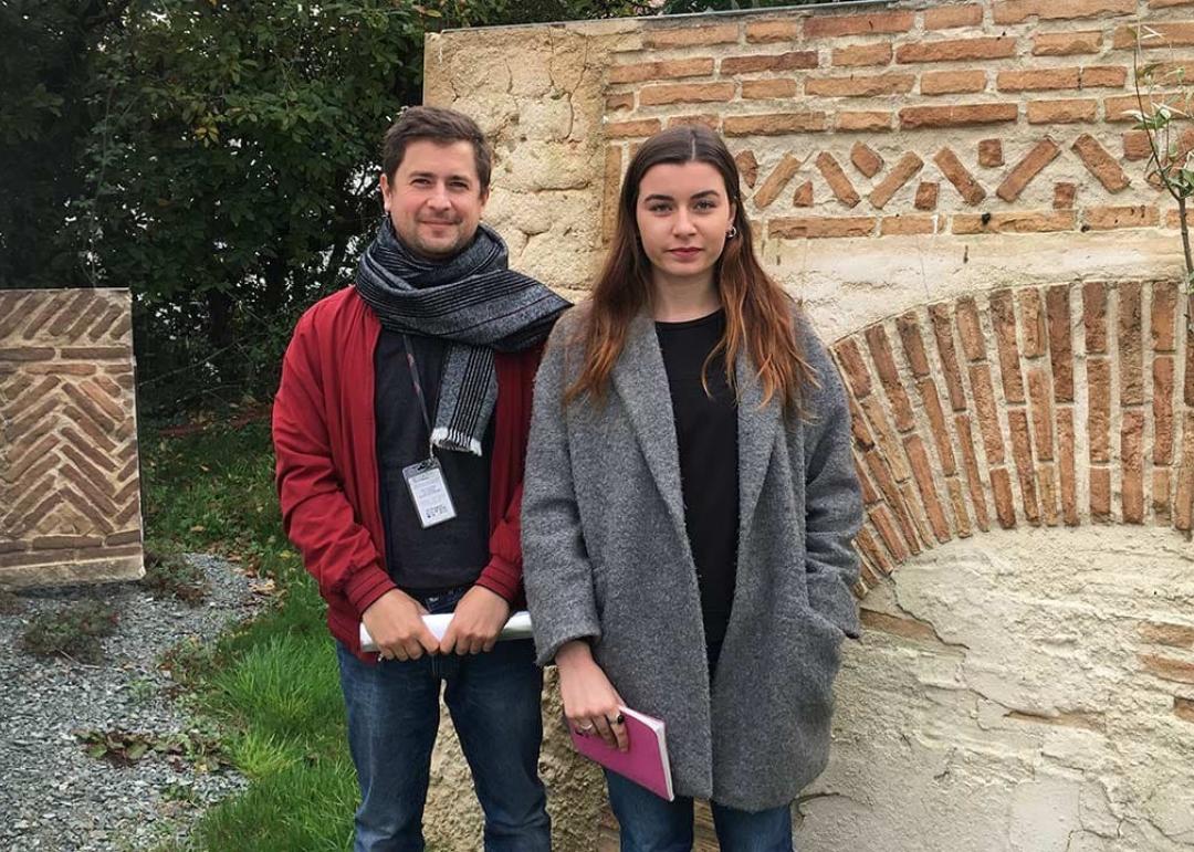 Anaïs Barreaud, étudiante en scénographie en stage au Puy du Fou