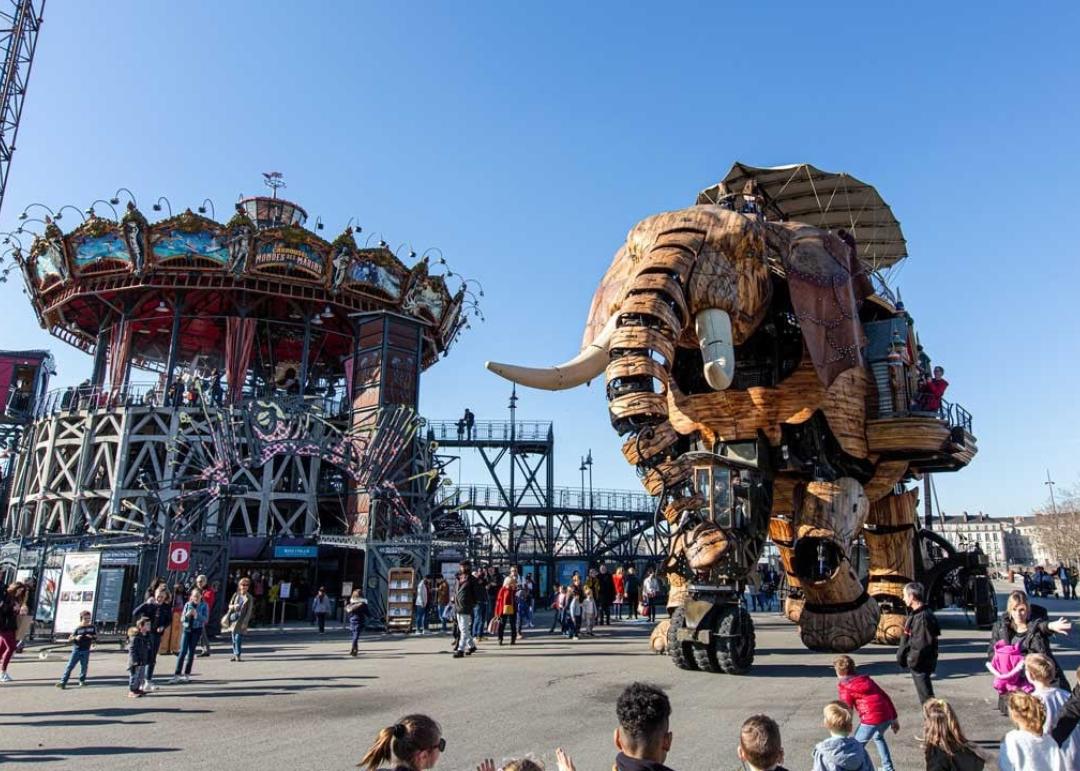 The Elephant of the Machines de l'Ile, emblem of the identity of Nantes!