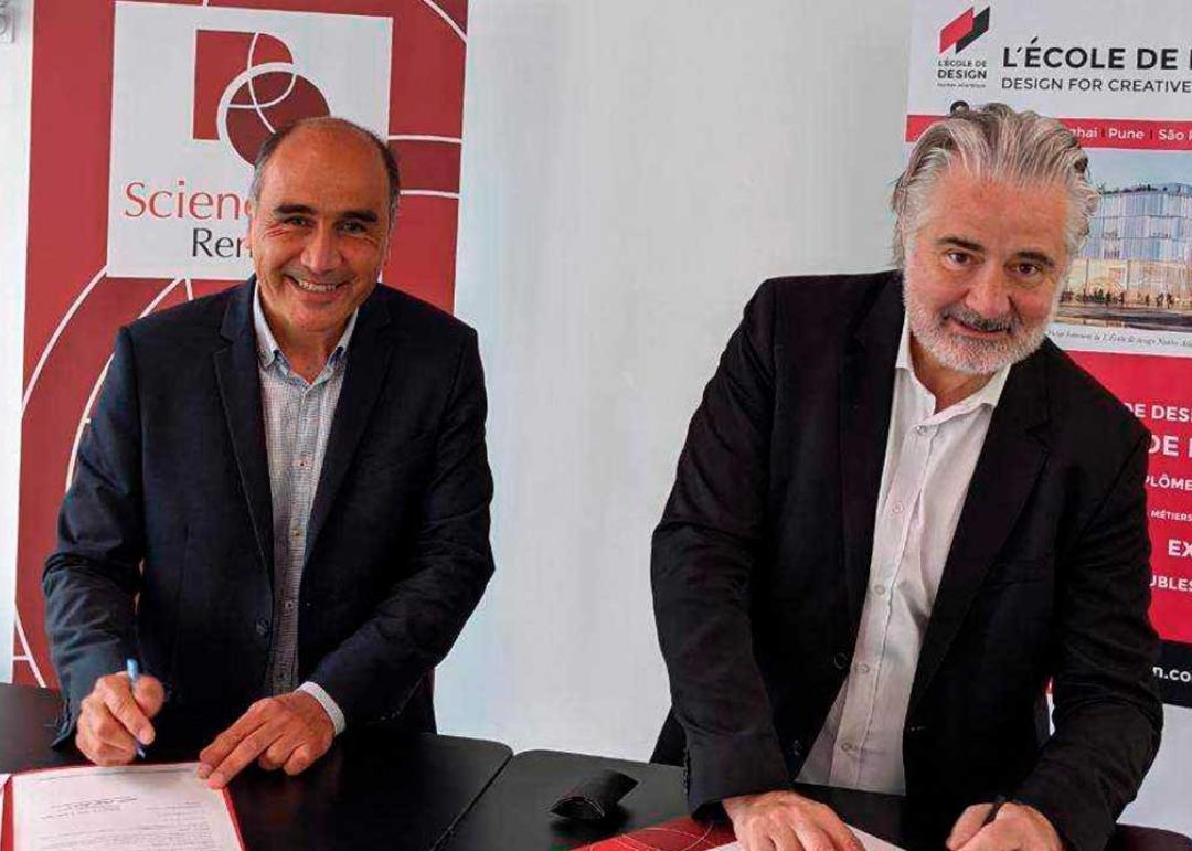 Signature de la convention cadre par Pablo Diaz et Christian Guellerin